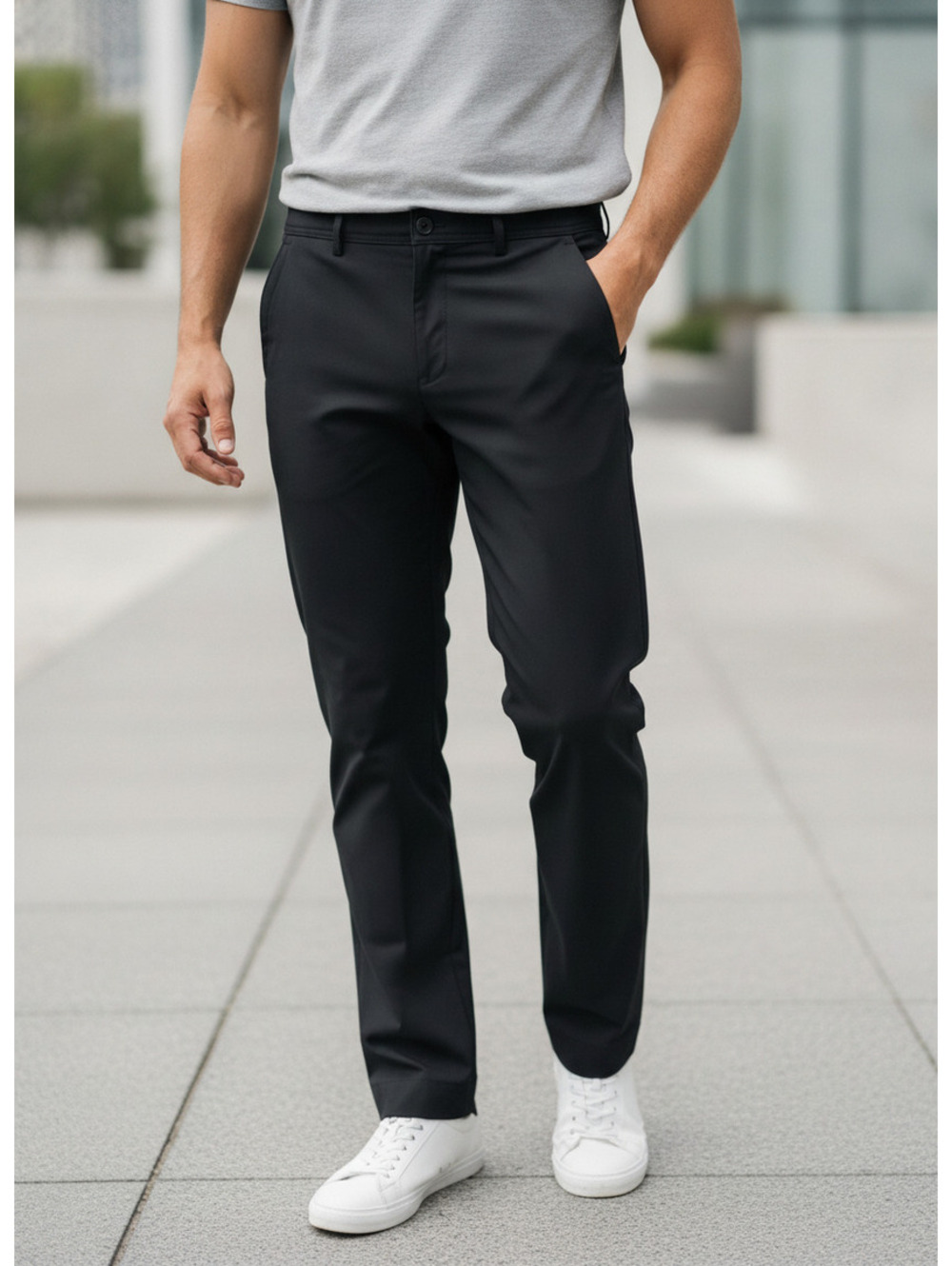 Hurley Men's Black Slim Fit Pants 34x29